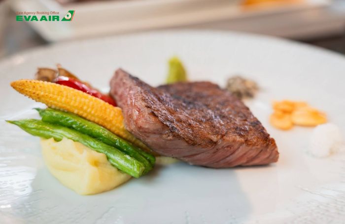 Suất ăn EVA Air trên không