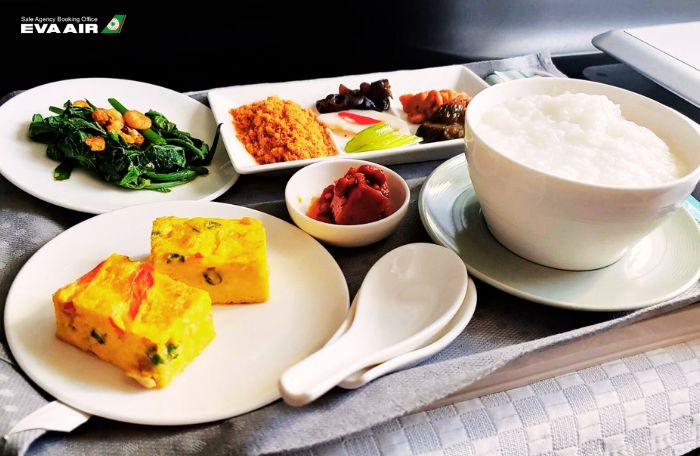 Suất ăn EVA Air tuyến Canada