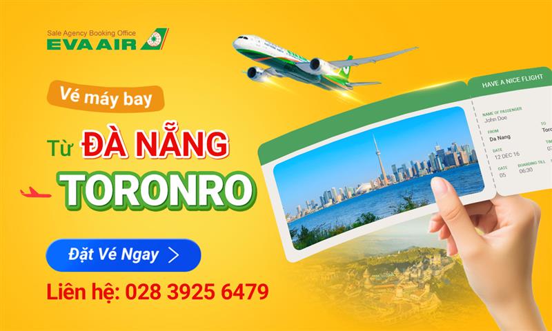 Vé máy bay từ Đà Nẵng đi Toronto