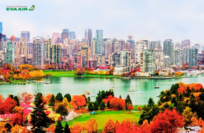 Đặt vé đi Vancouver EVA Air