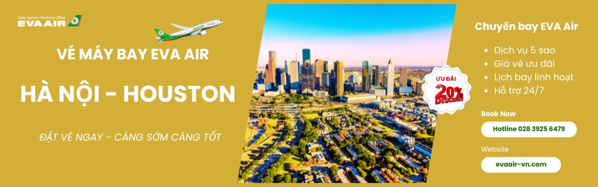 Đặt vé Hà Nội đi Houston