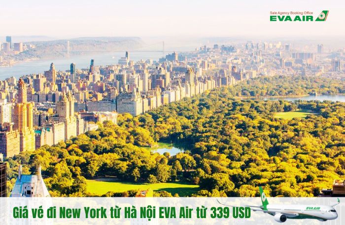 Giá vé EVA Air Hà Nội đi New York