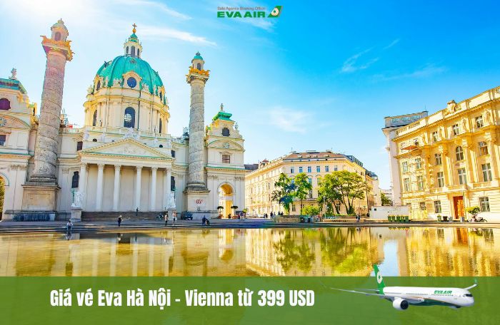 Giá vé EVA Air Hà Nội đi Vienna