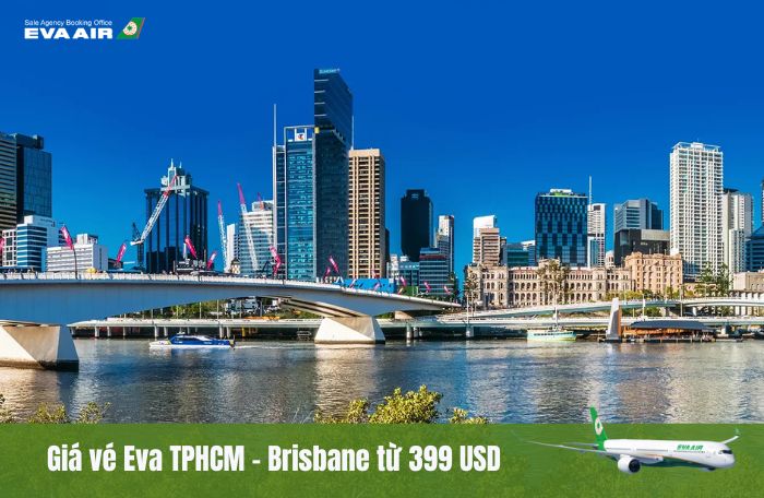 Giá vé TPHCM đến Brisbane EVA Air