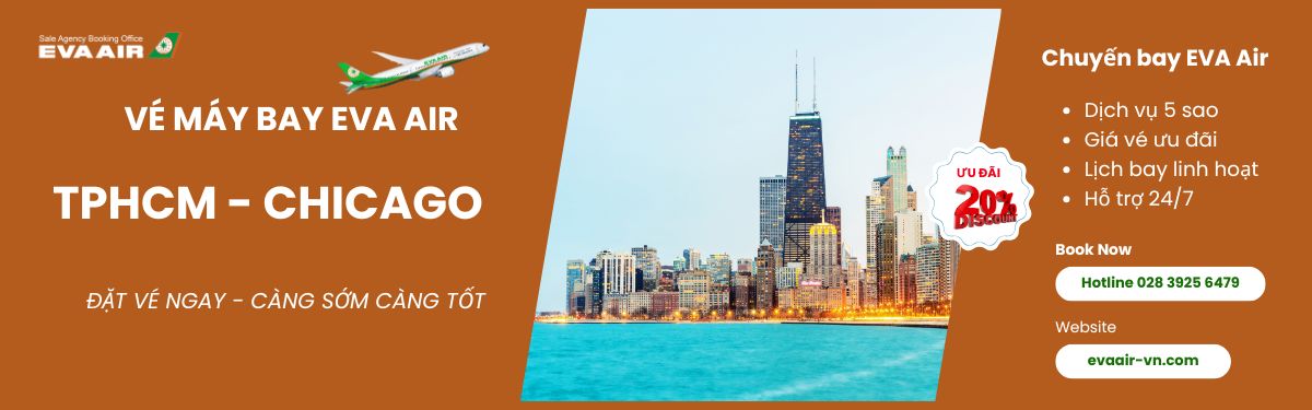 Đặt vé TPHCM đi đi Chicago