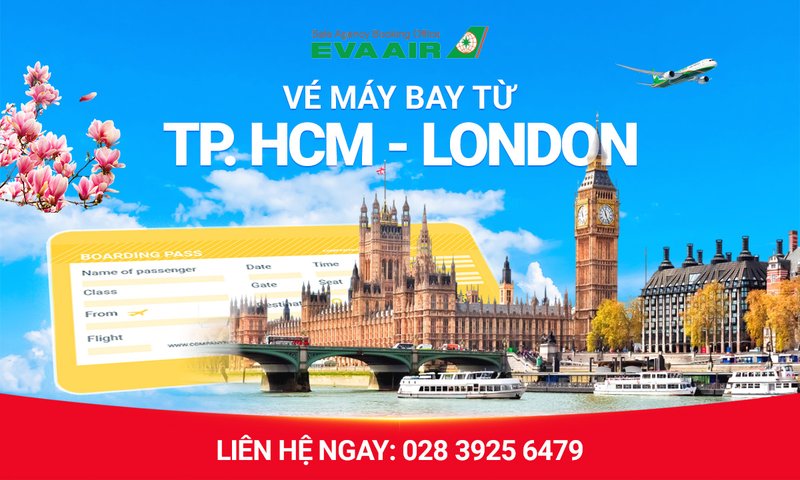 Vé máy bay từ TPHCM đi London