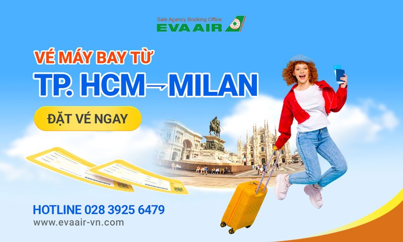 Vé máy bay từ TPHCM đi Milan
