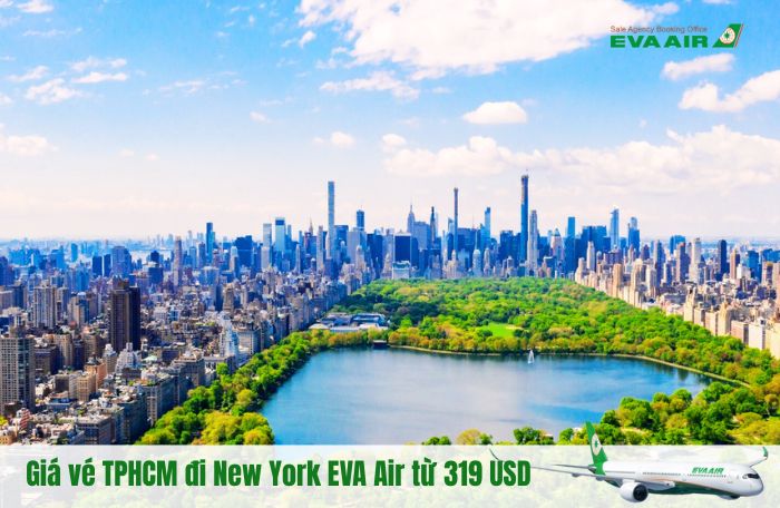 Giá vé EVA Air TPHCM đi New York
