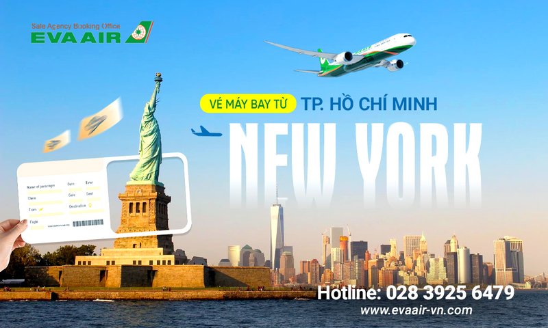 Vé máy bay từ TPHCM đi New York 