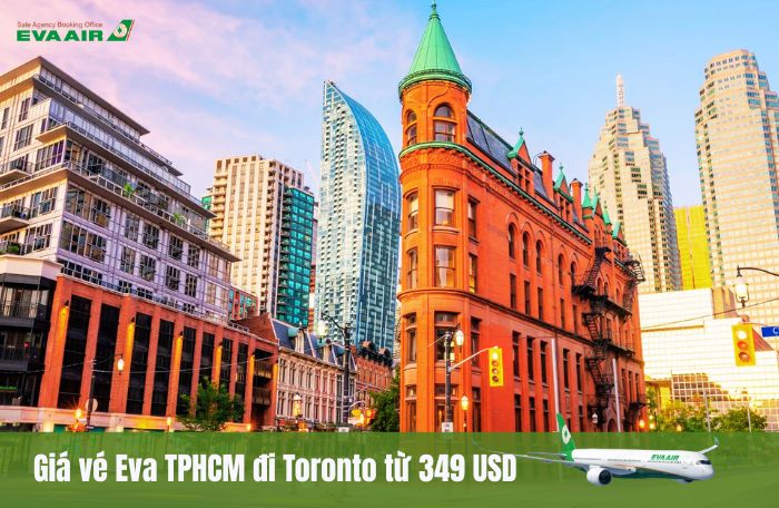 Giá vé EVA Air TPHCM đi Toronto