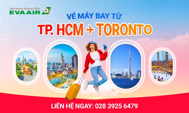 Vé máy bay từ TPHCM đi Toronto
