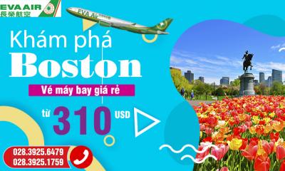 Vé máy bay EVA Air đi Boston giá rẻ