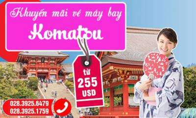Ưu đãi vé máy bay TP.HCM đi Komatsu
