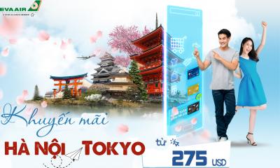 Vé máy bay EVA Air Hà Nội đi Tokyo