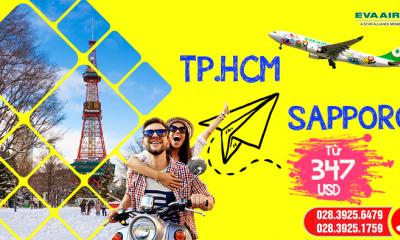 Vi vu “thành phố tuyết” bằng tấm vé máy bay TP.HCM đi Sapporo