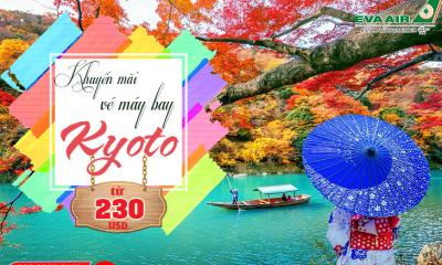 Thăm cố đô cùng vé máy bay EVA Air đi Kyoto giá rẻ