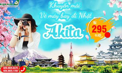 Ngắm hoa anh đào rực rỡ cùng vé máy bay EVA Air đi Akita giá rẻ