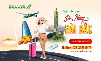 Vé máy bay Đà Nẵng đi Đài Bắc 2026: Săn vé rẻ cùng EVA Air