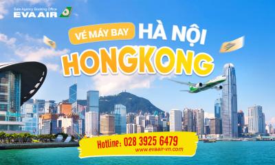 vé máy bay từ Hà Nội đi Hong Kong EVA Air