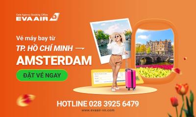Vé máy bay từ TPHCM đi Amsterdam