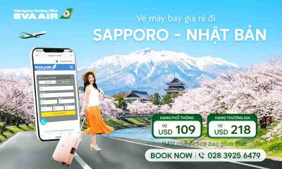 Vé máy bay giá rẻ đi Sapporo - EVA Air