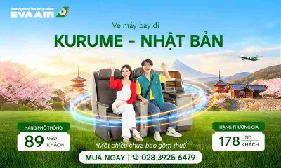Vé máy bay đi Kurume (Nhật Bản)|Lịch bay EVA Air mới nhất