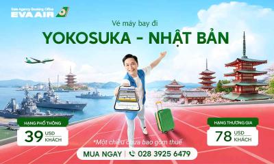 Vé máy bay đi Yokosuka hãng EVA Air – Đặt vé giá tốt từ Việt Nam
