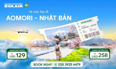 Vé máy bay giá rẻ đi Aomori - Đại lý EVA Air chính hãng