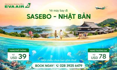 Vé máy bay đi Sasebo (Nagasaki) giá rẻ nhất – EVA Air