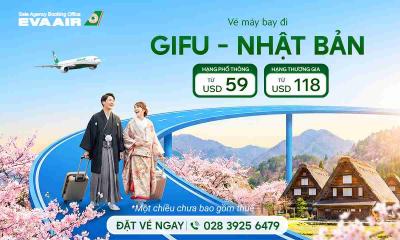 Vé Máy Bay Đi Gifu Nhật Bản - Giá EVA Air rẻ nhất thị trường