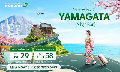Vé Máy Bay Đi Yamagata EVA Air Khuyến Mãi – Chỉ Từ 29 USD