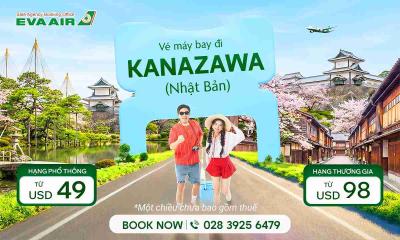 Vé máy bay đi Kanazawa giá rẻ chỉ từ 49 USD | EVA Air