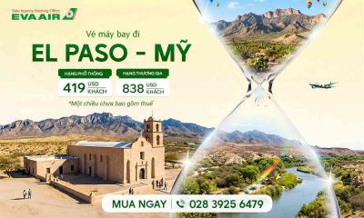 Vé máy bay EVA Air đi El Paso