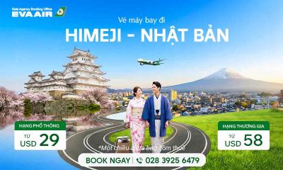 Vé Máy Bay Đi Himeji Giá Rẻ | Bảng Giá EVA Air Mới Nhất