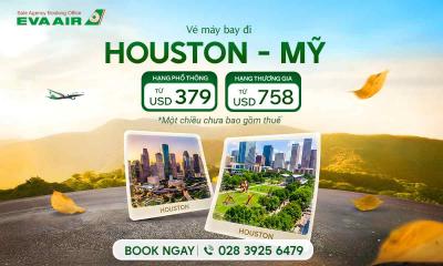 Vé máy bay EVA Air đi Houston