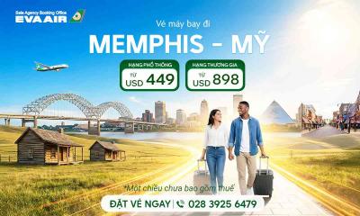 Vé máy bay EVA Air đi Memphis