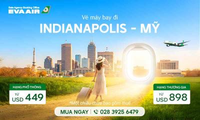 vé máy bay giá rẻ đi Indianapolis