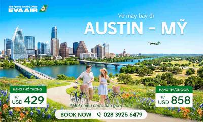 Vé máy bay EVA Air đi Austin
