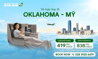 Vé máy bay EVA Air đi Oklahoma